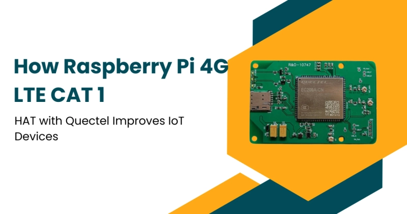 How Raspberry Pi 4G LTE CAT 1 HAT with Quectel Improves IoT Devices