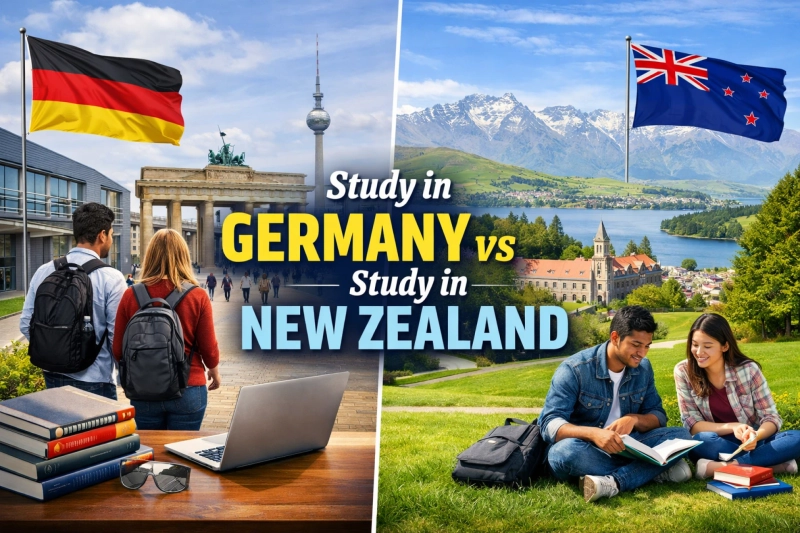 Study in Germany vs Study in New Zealand which is Good for Indian Students 