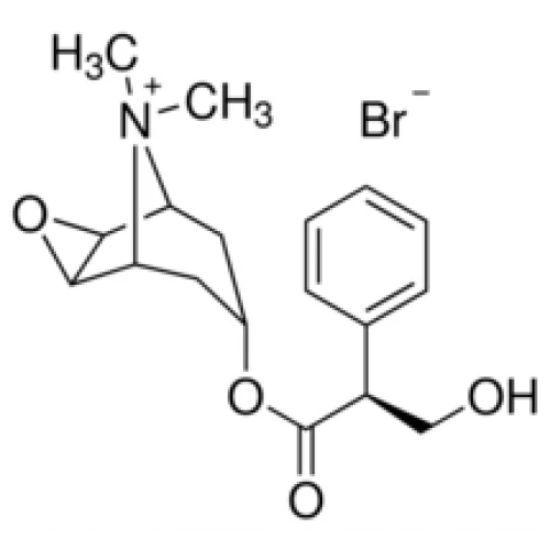 It interferes with the neural impulses generated by Scopolamine API as a muscarinic antagonist