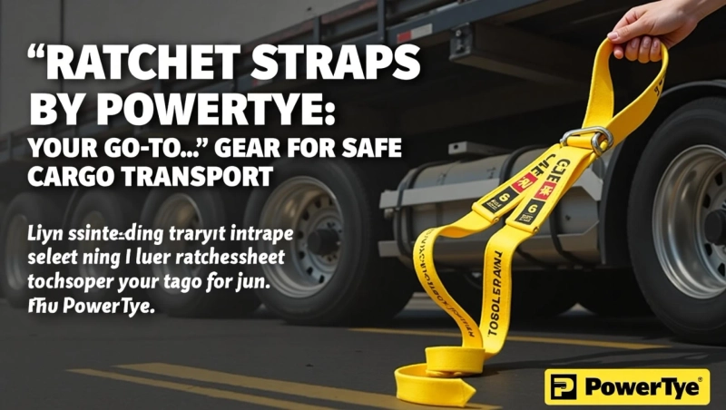 Ratchet Straps by PowerTye: Your Go-To Gear for Safe Cargo Transport