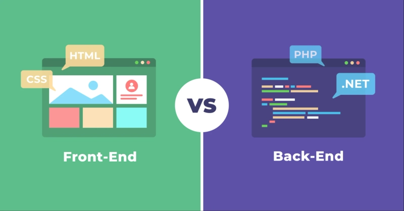Front End Development Vs Back End Development in Custom Web Development services
