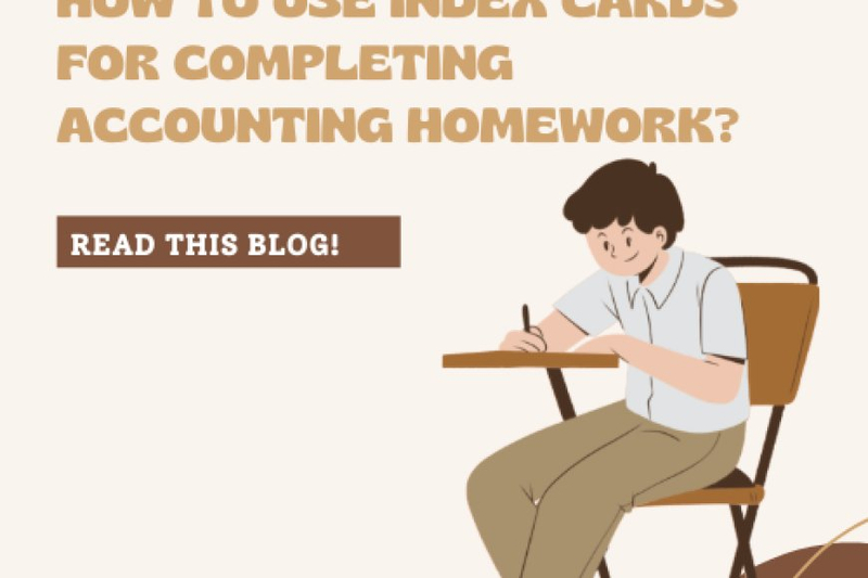 How to Use Index Cards for Completing Accounting Homework
