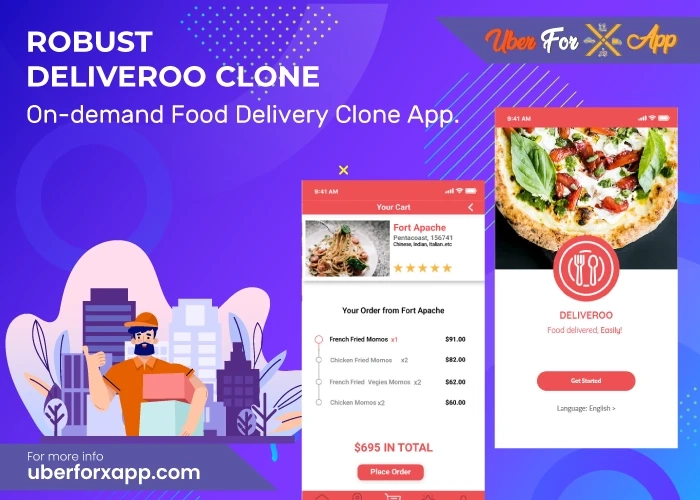 White-label Deliveroo Clone App | On-demand Deliveroo Clone App | Deliveroo like app for food delivery