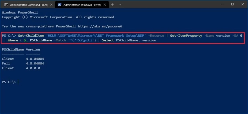 Here’s How You Can check the .Net Framework Version on Your Windows 10 Computer