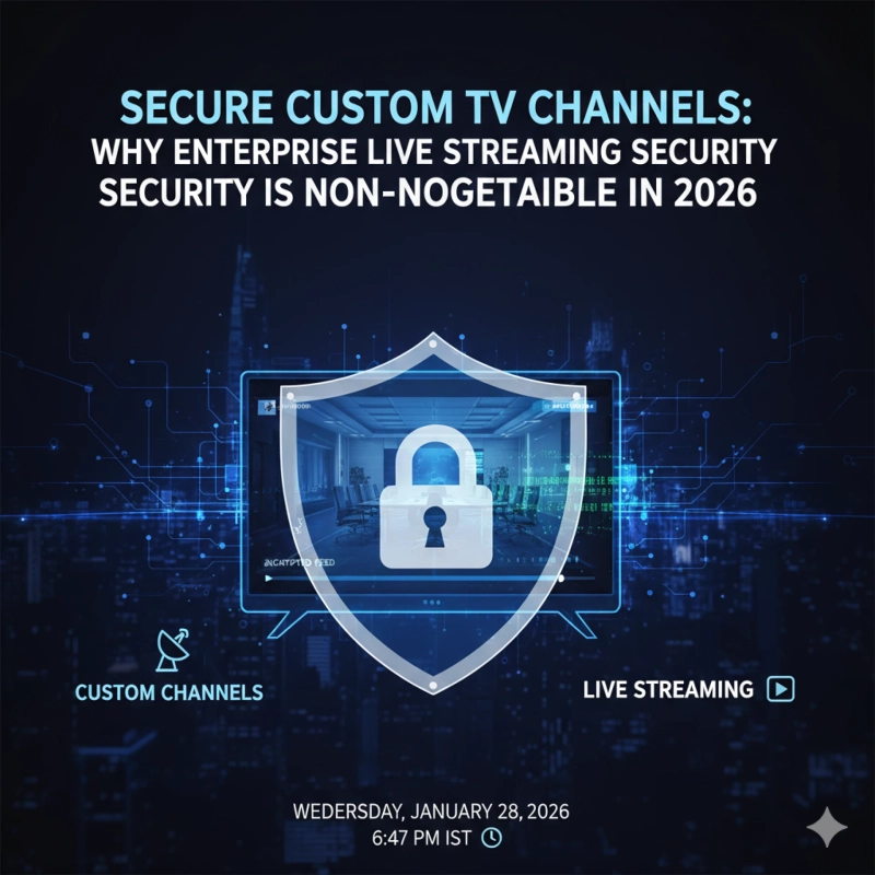 Secure Custom TV Channels: Why Enterprise Live Streaming Security is Non-Negotiable in 2026