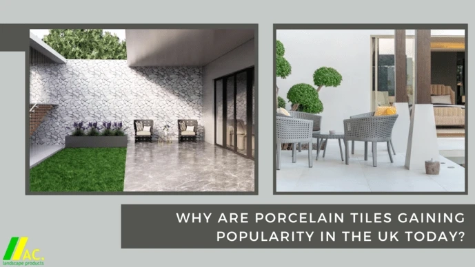 Why are porcelain tiles gaining popularity in the UK today?