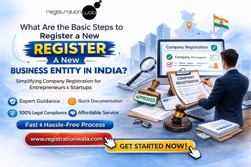 What Are the Basic Steps to Register a New Business Entity in India?
