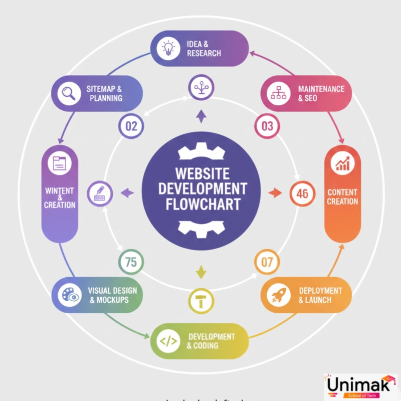 WordPress Website Design Flowchart Explained in Our Website Development Course