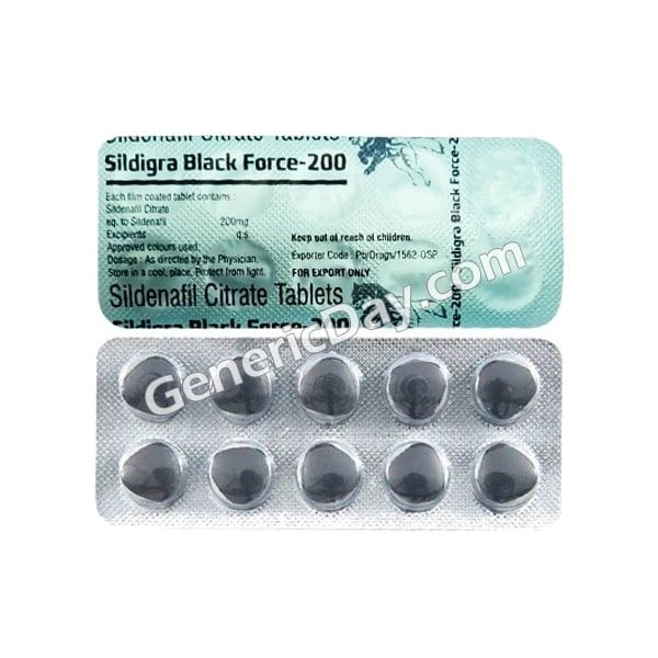 Silidigra black force 200mg Fortune Healthcare + [Free Shipping]