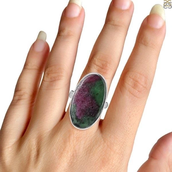 Shop Genuine Ruby Zoisite Stone Rings at Manufacturing Prices