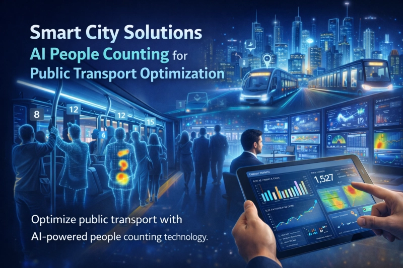 Smart City Solutions: Using People Counting Software for Public Transport Optimization