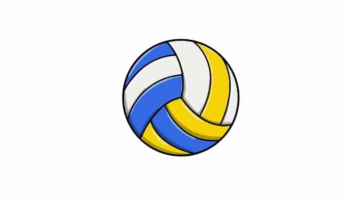 How to draw a volleyball