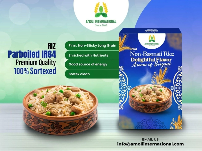 RIZ Parboiled IR64 Premium Quality 100% Sortexed