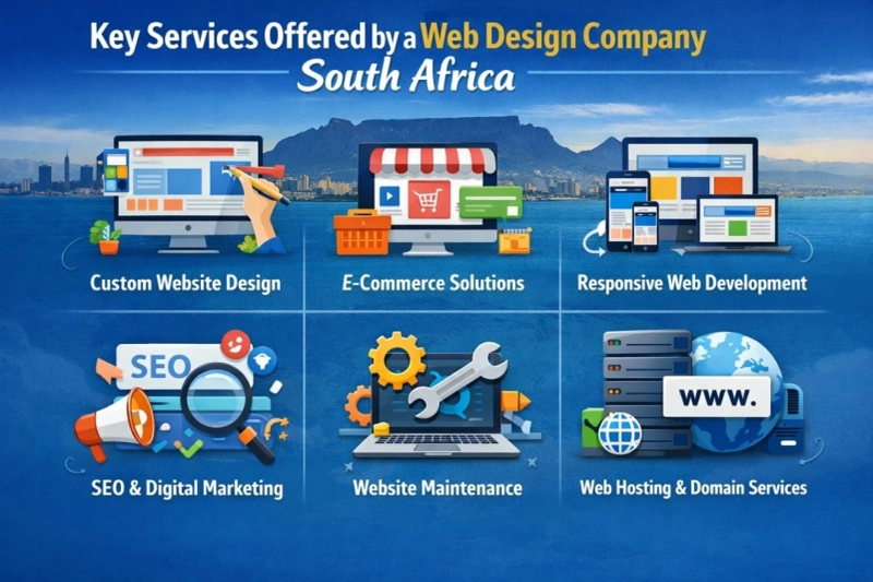 Key Services Offered by a Web Design Company South Africa