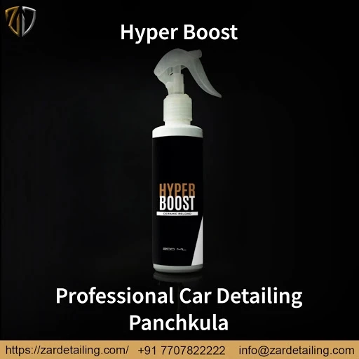WE PROFESSIONALS OF CAR DETAILING PANCHKULA USE HYPER BOOST TO REPEL WATER