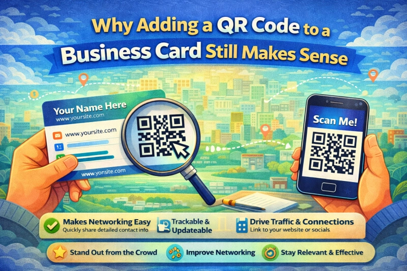 Why Adding a QR Code to a Business Card Still Makes Sense