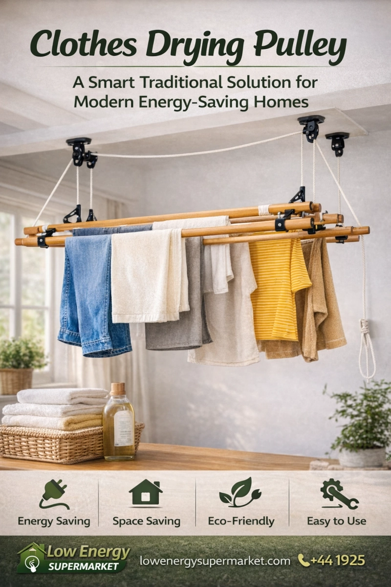 Clothes Drying Pulley A Smart Traditional Solution for Modern Energy Saving Homes