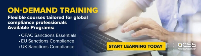 Why the Association of Certified Sanctions Specialists (ACSS) Is Central to Modern Sanctions Compliance