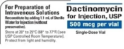 Dactinomycin: A Cytotoxic Chemotherapy Medicine