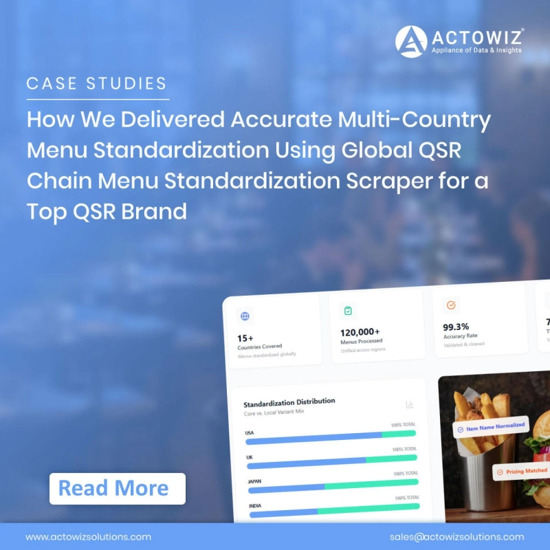 Global QSR Chain Menu Standardization Scraper - QSR Brand