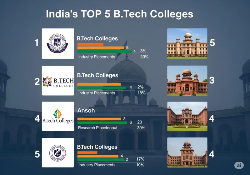 India’s TOP 5 BTech Colleges! 