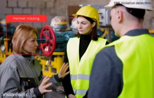 How AI-Based PPE Violation Detection Software Reduces Accidents on Industrial Sites