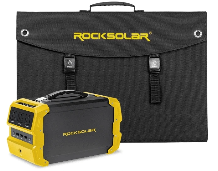 “ROCKSOLAR” Premium Quality Portable Solar Generator Kit For Sale