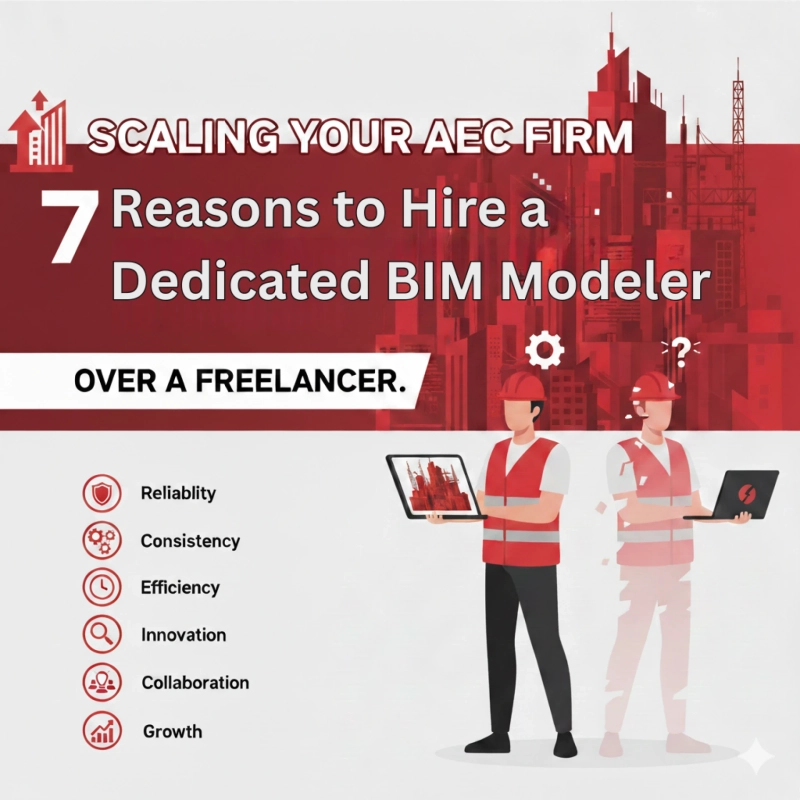 Scaling Your AEC Firm: 7 Reasons to Hire a Dedicated BIM Modeler Over a Freelancer