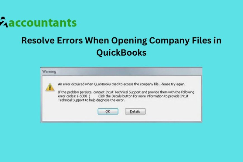 Resolve Errors When Opening Company Files in QuickBooks