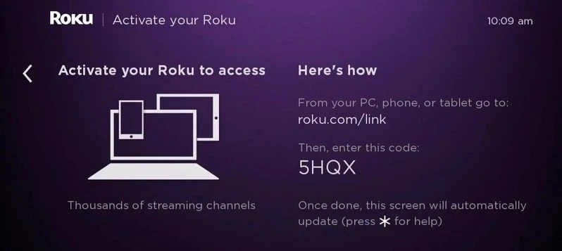 Roku Activation Code