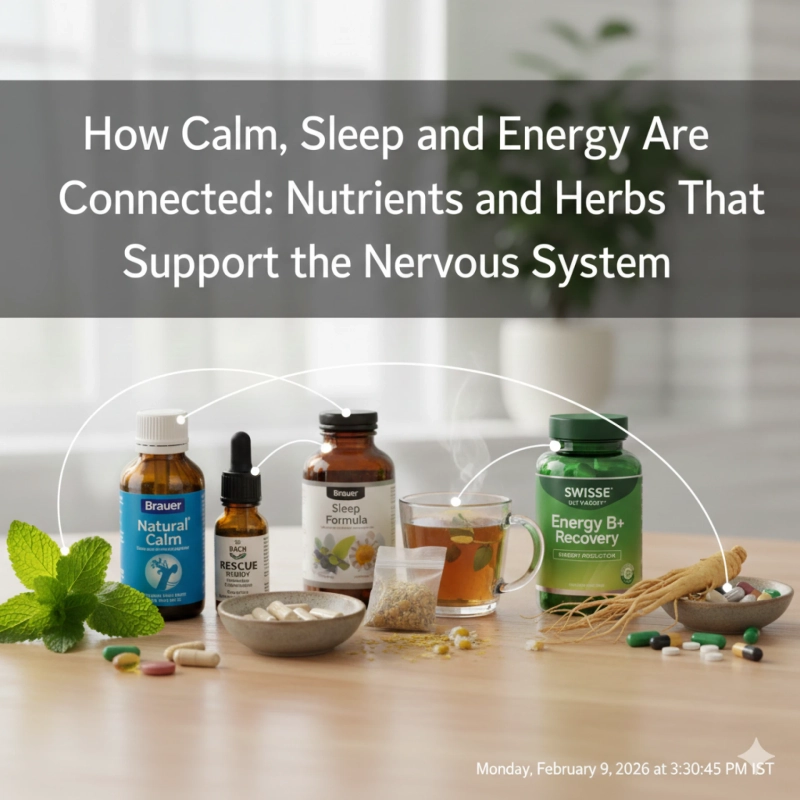 How Calm, Sleep and Energy Are Connected: Nutrients and Herbs That Support the Nervous System