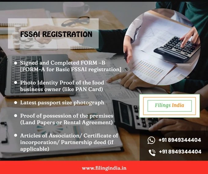 online Fssai registration in india  | filingindia
