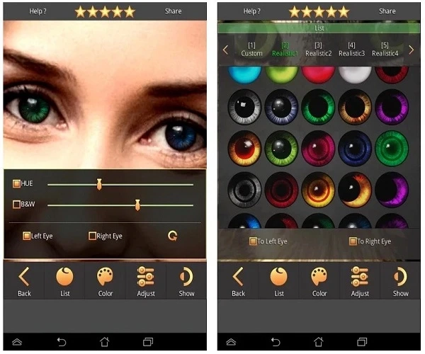Best Apps to Change Your Eye Color