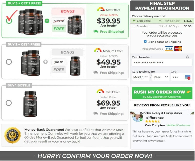 Animale Male Enhancement Gummies New Zealand Working, Price & Reviews