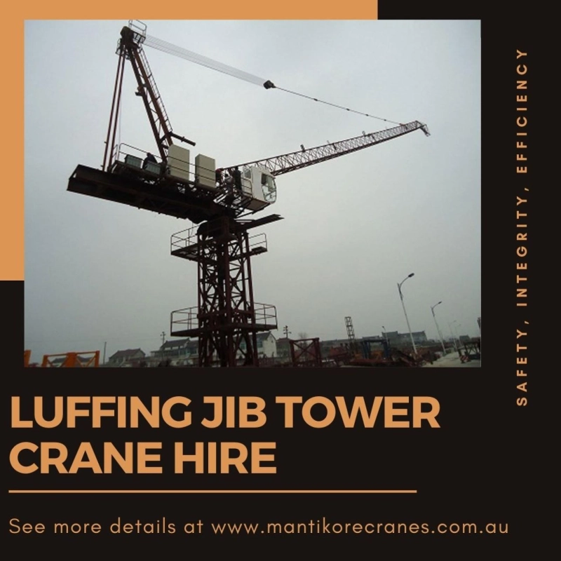 Some astonishing facts about the luffing jib tower crane hire
