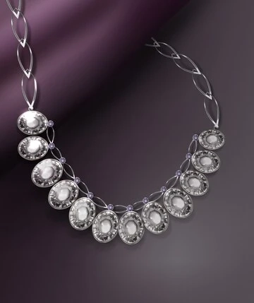 Elegance Redefined: The Sterling Silver Diamond Necklace Collection