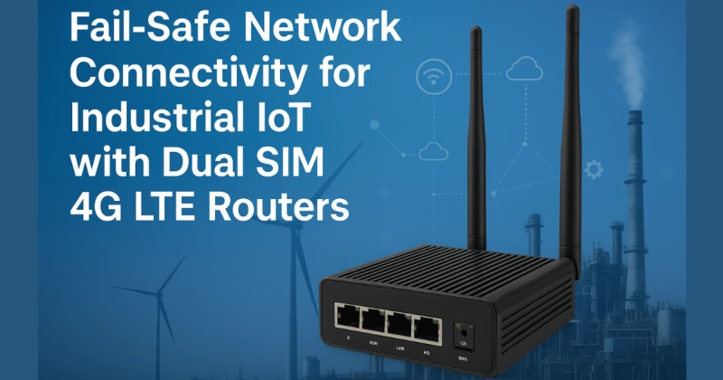 Fail-Safe Network Connectivity for Industrial IoT with Dual SIM 4G LTE Routers