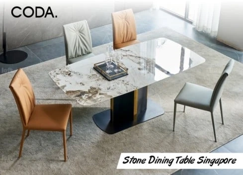 Furnish Your Dining Room With Stone Dining Table Shopping Sale in Singapore