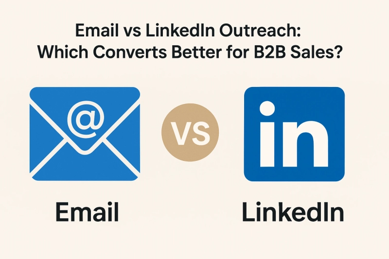 Email vs LinkedIn Outreach: Which Converts Better for B2B Sales?