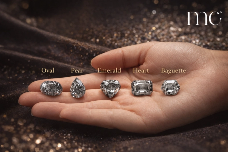 Salt and Pepper Diamond Rings by Shape Collection