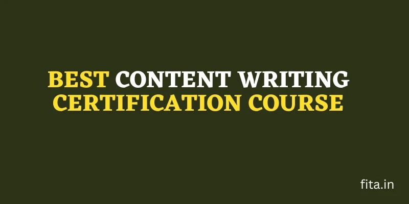 Best Content Writing Certification Course