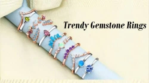 Top 10 Trendy Gemstone Rings Styles and Settings