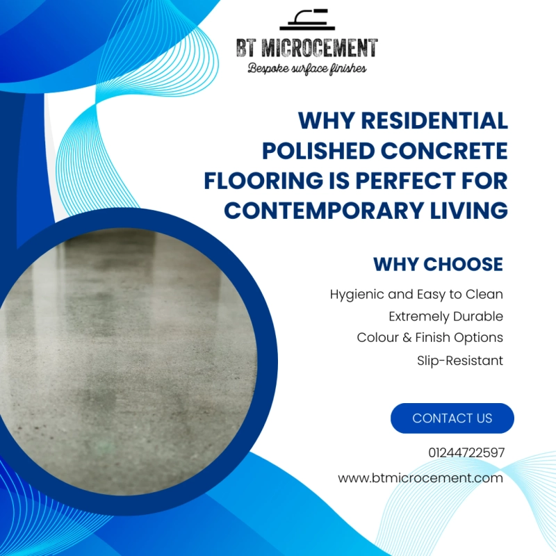 Why Residential Polished Concrete Flooring Is Perfect for Contemporary Living