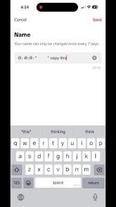 Espaço invisível tiktok