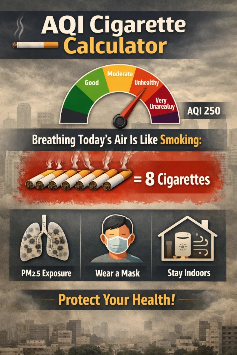 AQI Cigarette Calculator: Understanding Air Pollution Damage