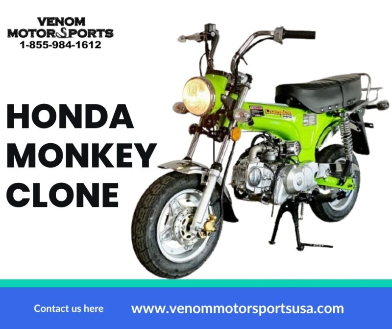 Unleashing the Fun: Exploring the All-New Honda Monkey Clone from Venom Motorsports