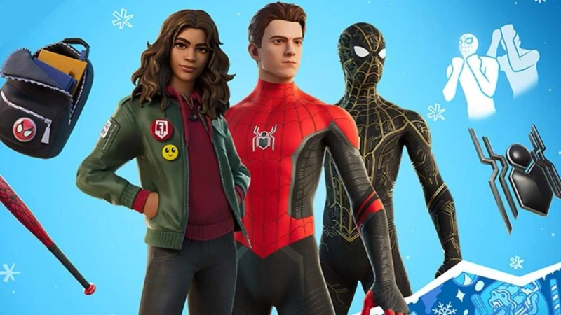 Spider-Man and Mary Jane outfits are coming to Fortnite today