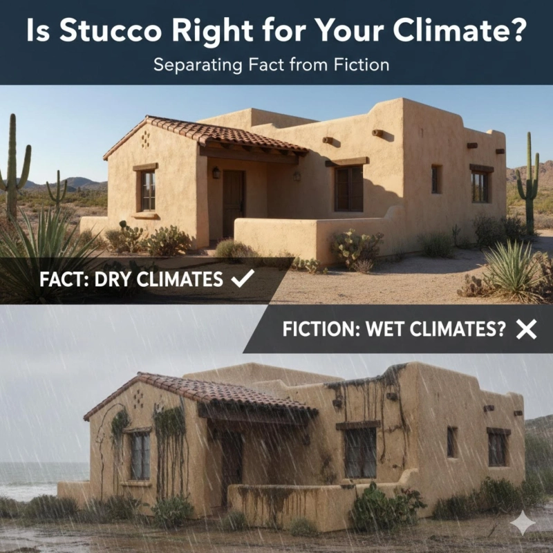 Is Stucco Right for Your Climate? Separating Fact from Fiction