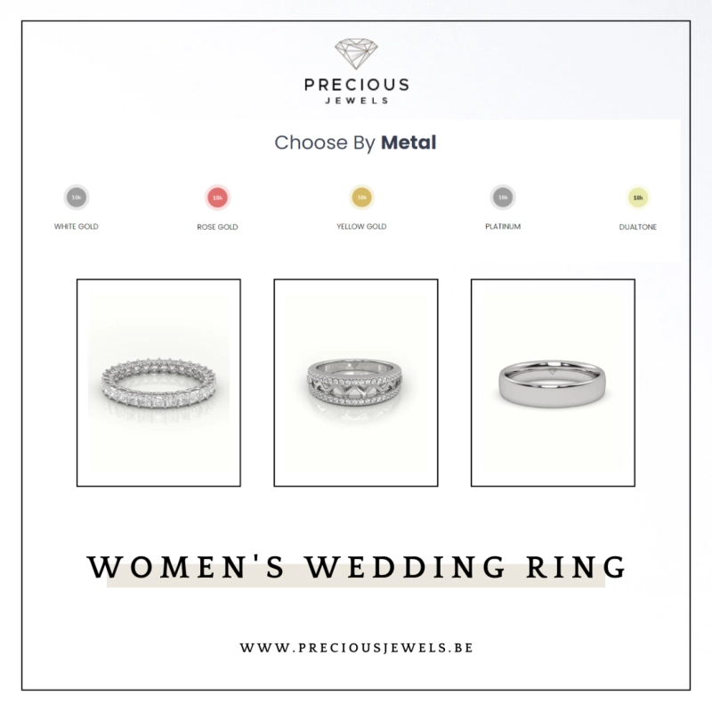 Diamonds & Dreams: Explore Exquisite Women’s Wedding Rings at Precious Jewels