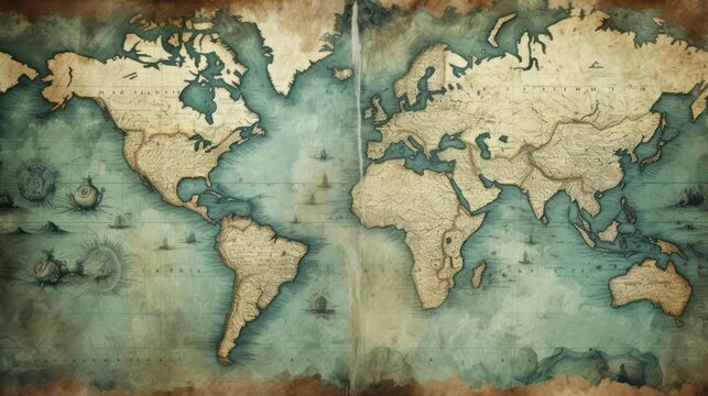 Journey Through Time: Exploring the Beauty and History of Antique World Maps